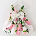A-Line Square Short White Floral Satin Flower Girl Dress with Bowknot