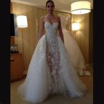 Gorgeous Wedding Dress -Ivory Mermaid Sweetheart Detachable Train with Appliques