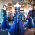 Luxurious Mermaid Long Prom Dress - Royal Blue Sweetheart with Beading