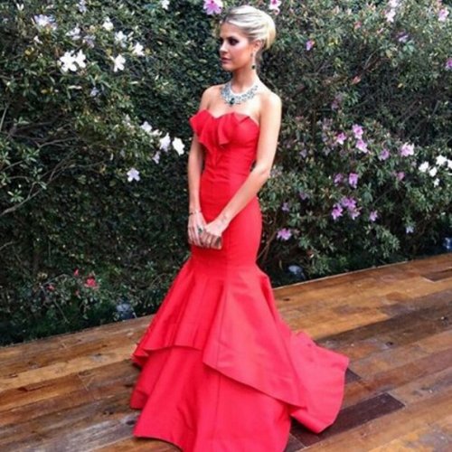 Elegant Floor Length Prom Party Dress - Mermaid Sweetheart with Ruched