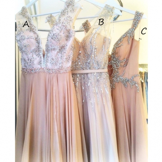 Charming Long Prom/Evening Dress - Three Style Dress with Beaded - Click Image to Close