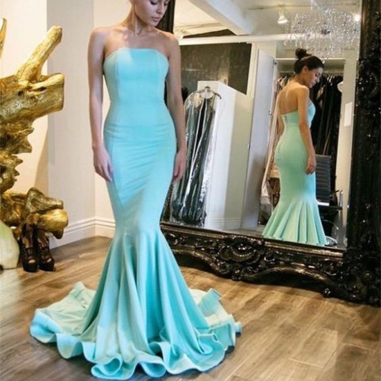 New Arrival Long Strapless Mermaid Prom Dresses - Click Image to Close
