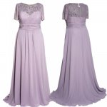 New Arrival Long Mother of the Bride Dresses Plus Size Short Sleeves