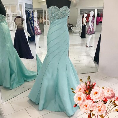 Timeless Sweetheart Sleeveless Draped Beading Long Prom Dress