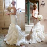 Simple Mermaid Sweetheart Wedding Dress with Ruched