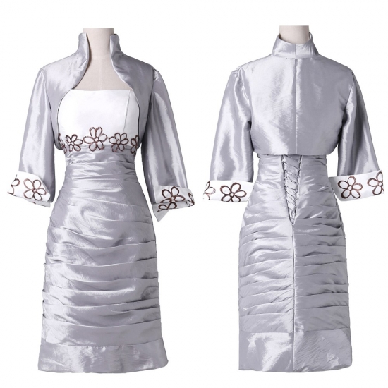 Elegant Sheath Mother of the Bride Dresses with Jacket - Click Image to Close