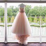 High Quality Ball Gown Wedding Dress/Bridal Gown Waist with Handmade Flowers