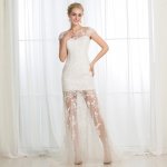 Sheath Bateau Cap Sleeves Wedding Dress with Sequins Appliques