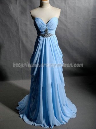 Glamorous A-line Sweetheart Chiffon Evening Dresses ED-30024