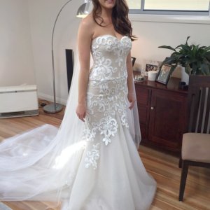 Mermaid Sweetheart Court Train Appliques Wedding Dress