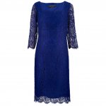 Elegant Royal Blue Lace Mother of the Bride Dresses with Long Sleeves