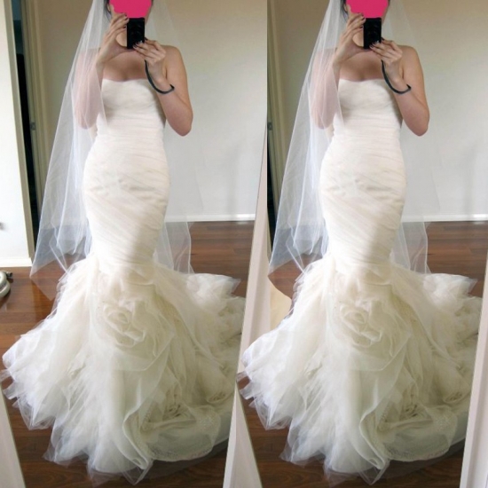 Glamour Strapless Mermaid Wedding Dress for Bridal - Click Image to Close