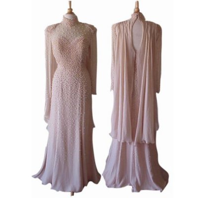 New Arrival High Neck Mother of the Bride Dresses with Pealrs