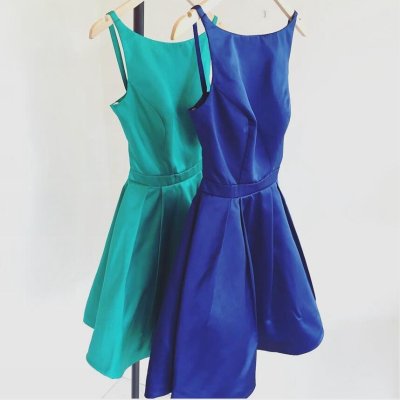 Simple Bateau Short Open Back Royal Blue Homecoming Dresses Ruched