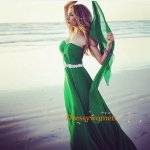 2015 Sexy A-line Sweetheart Beading Belt Long Chiffon Prom Dresses CHPD-90050