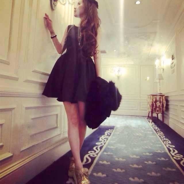 A-Line Jewel Open Back Satin Little Black Dress with Bowknot