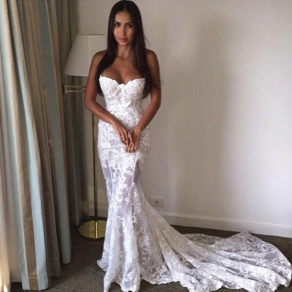 Sexy Sweetheart Appliques Bridal Gown Wedding Dresses